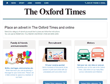 Tablet Screenshot of adbooker.oxfordtimes.co.uk